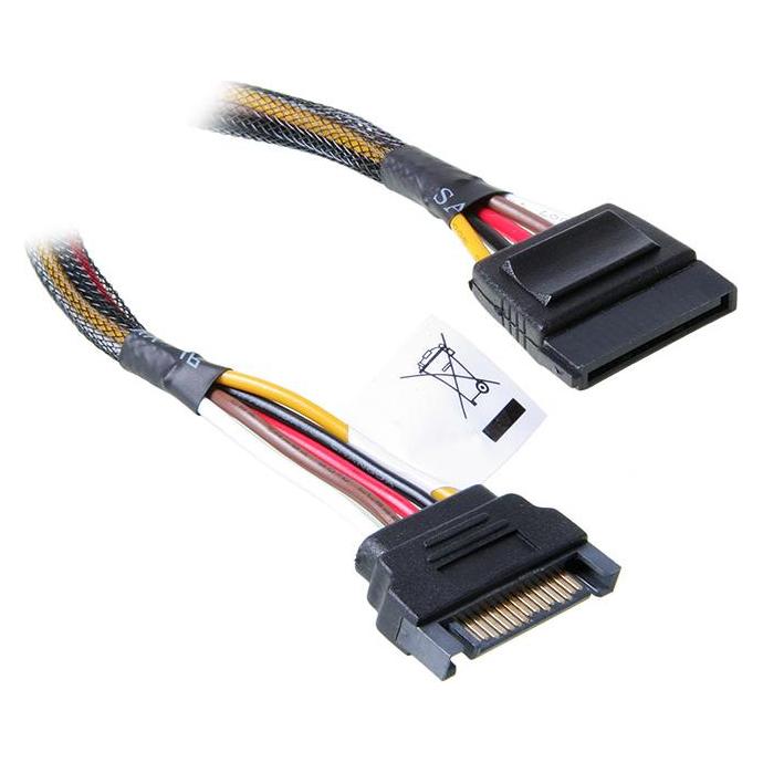 Akasa SATA Stromverlängerung - 30cm (30 cm, 15 pin S-ATA) (AK-CBPW04-30)