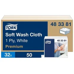Tork Waschtücher weich »Premium« 1-lagig 1600 Tücher schwarz, 29 cm