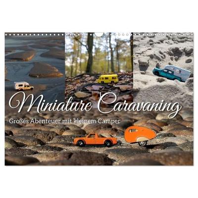 Miniature Caravaning: Großes Abenteuer mit kleinem Camper (Wandkalender 2027 DIN A3 quer), CALVENDO Monatskalender