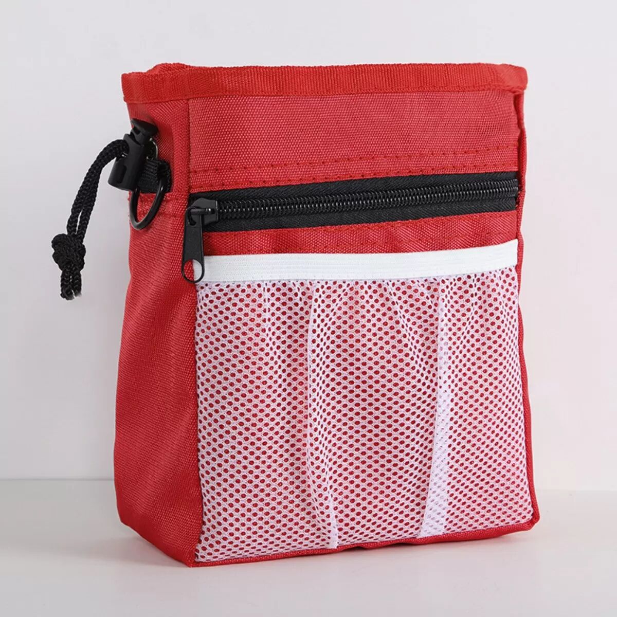 INF Sac de récompenses portable pour dressage de chien - Tissu Oxford, Options multicolores Rouge