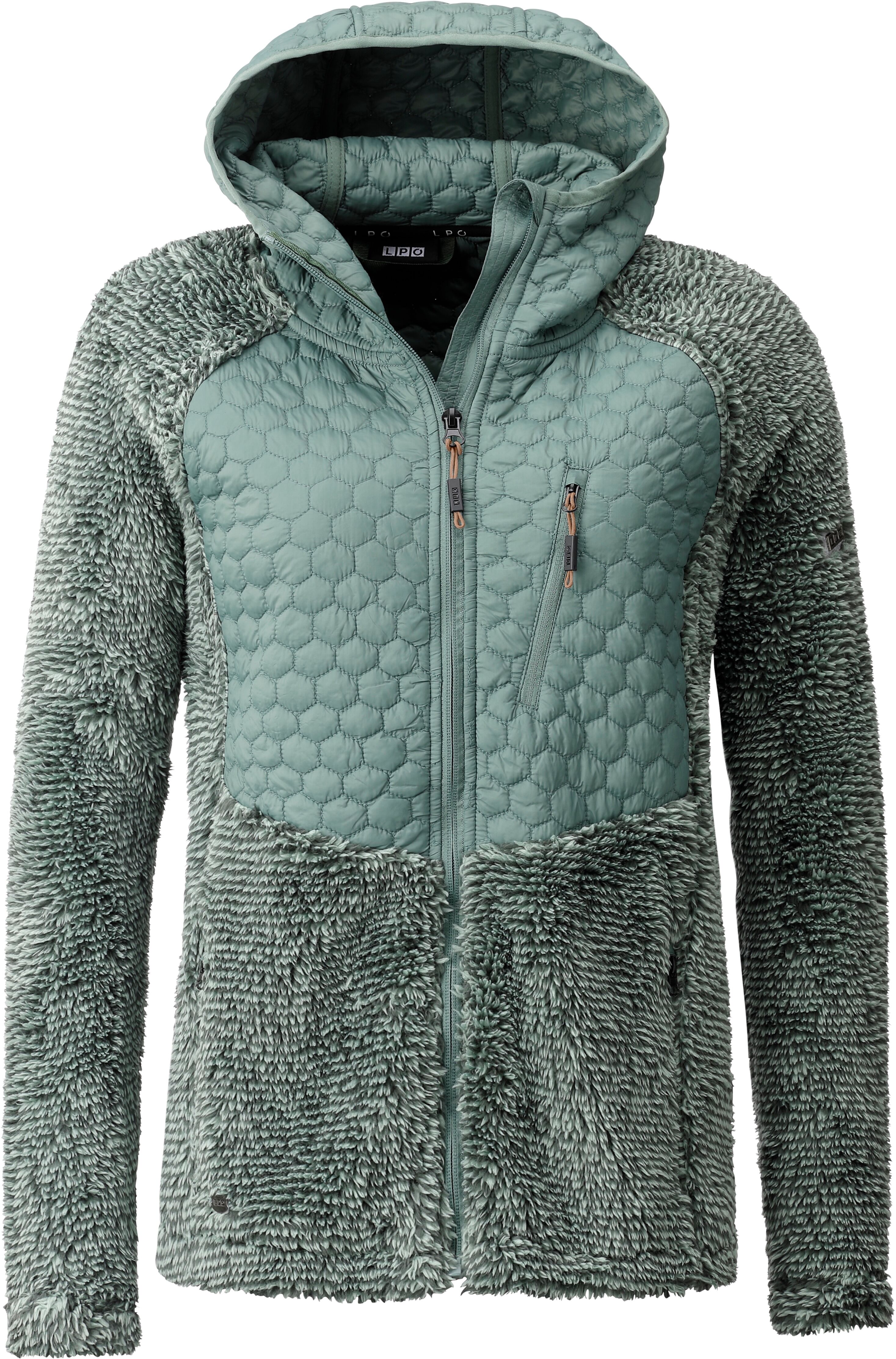 Fleecejacke LPO "FEDORA WMN", Damen, Gr. 40/42 (M), grün, Fleece, 100% Polyester, regular fit hüftbedeckend, Jacken Fleecejacke grün 40/42 (M)