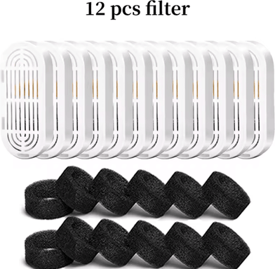 Inspire Curations FreshFlow Activated Carbon Water Fountain Filters For Cats & Dogs 12filter