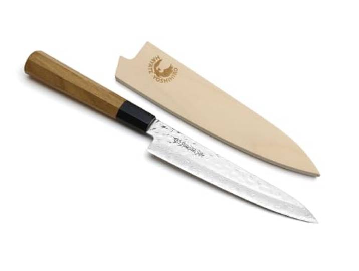 Yoshihiro VG-10 Japanisches Allzweckmesser, 46 Schichten, edelstahl, 6'' (150mm) Ambrosia Handle