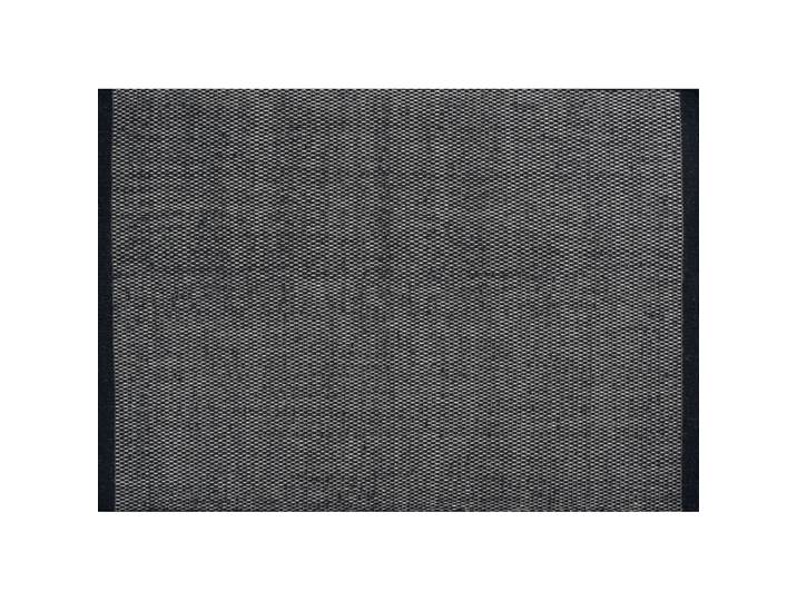 Teppich Asko schwarz Einfarbig Wolle 70 x 140 cm