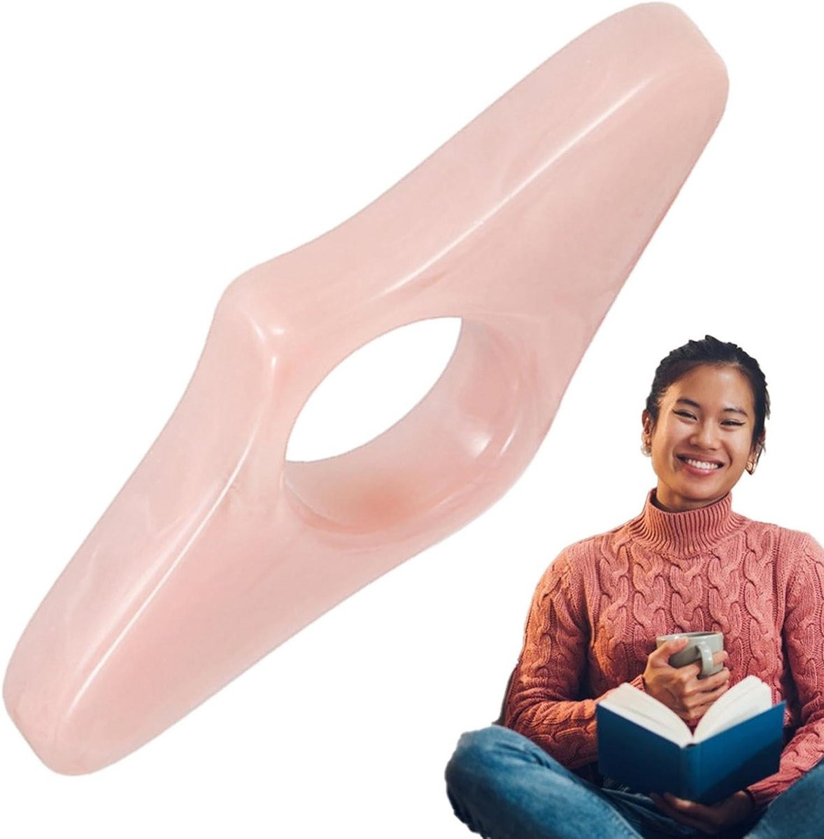 Boek Pagina Houder Roze - Comfortabel Lezen met de Handen Vrij - 78 cm