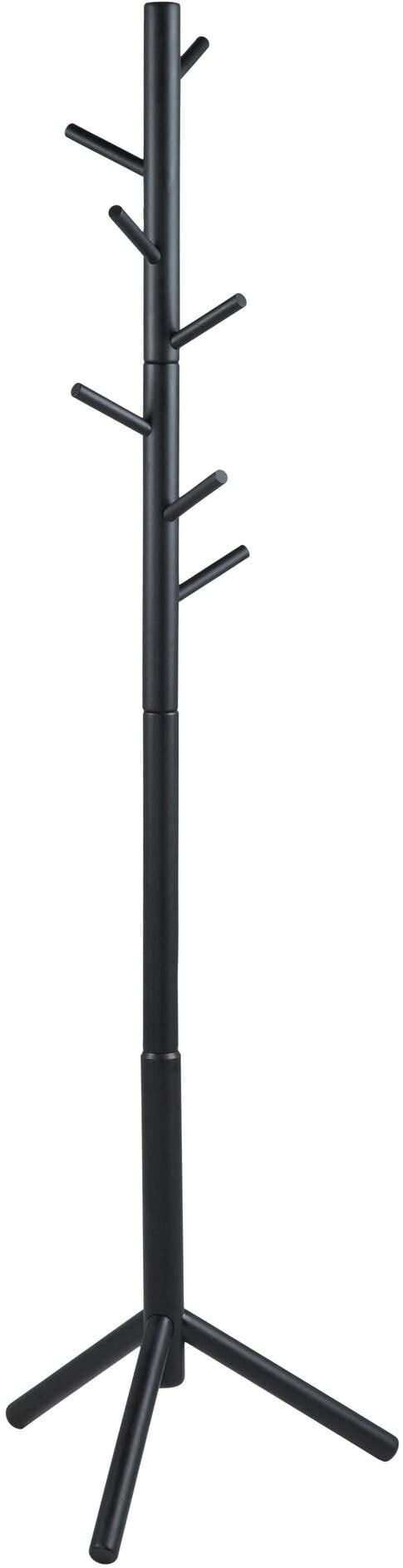 Garderobenständer AC DESIGN "Bremen Schwarz", schwarz, B:51cm H:176cm T:45cm, Garderobenständer, Garderobenständer schwarz Einheitsgröße