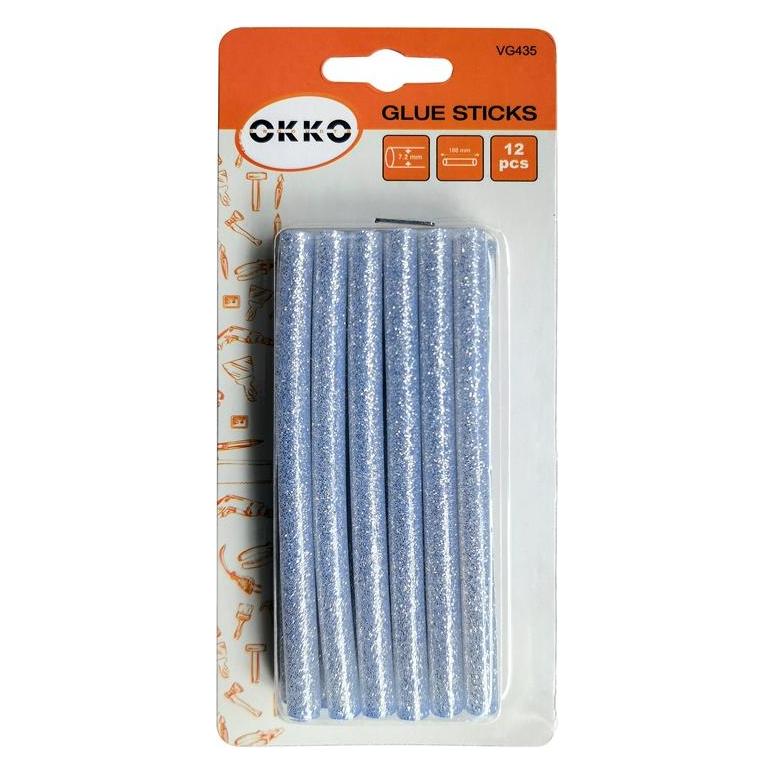 Okko GLUE STICKS 12PCS SET.7.2X100MM.SILVER (39627615)