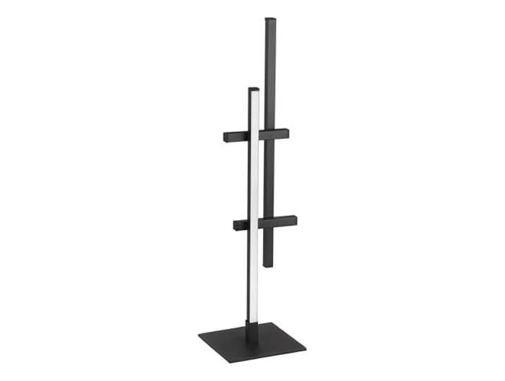 Eglo Lampe de table LED Trepiliano\, luminaire pour chevet forme bâton design métal noir\, lumière blanc chaud\, hauteur 47 cm