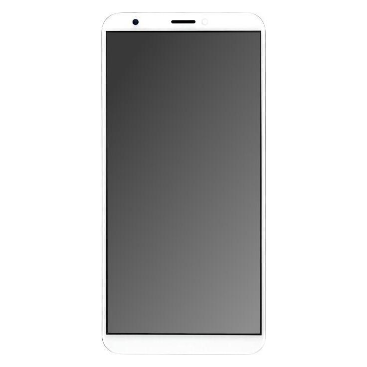 OEM Display-Einheit + Rahmen für Huawei Honor 7C weiss, ohne Logo (Display, Honor 7c) (25434404)