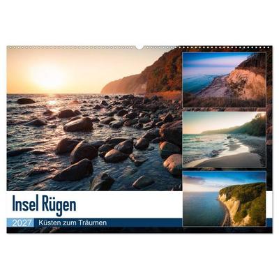 Insel Rügen - Küsten zum Träumen (Wandkalender 2027 DIN A2 quer), CALVENDO Monatskalender