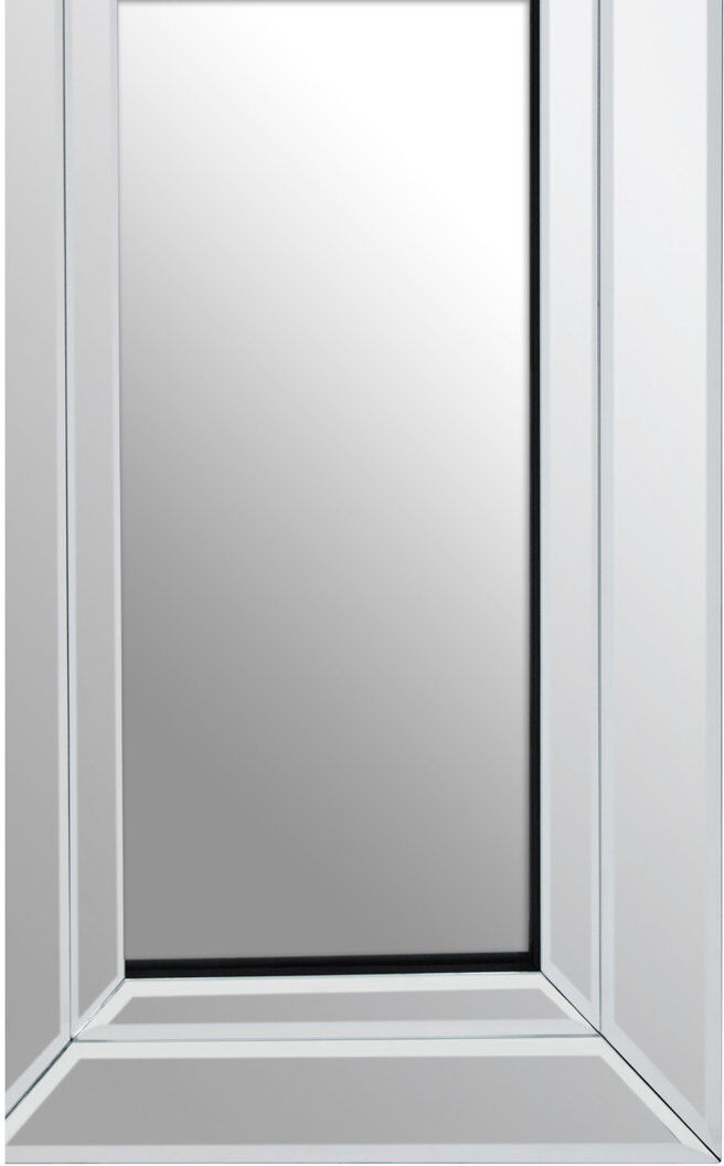 Latitude Run Branda Glass Rectangle Mirror Clear 120cm H x 40cm W
