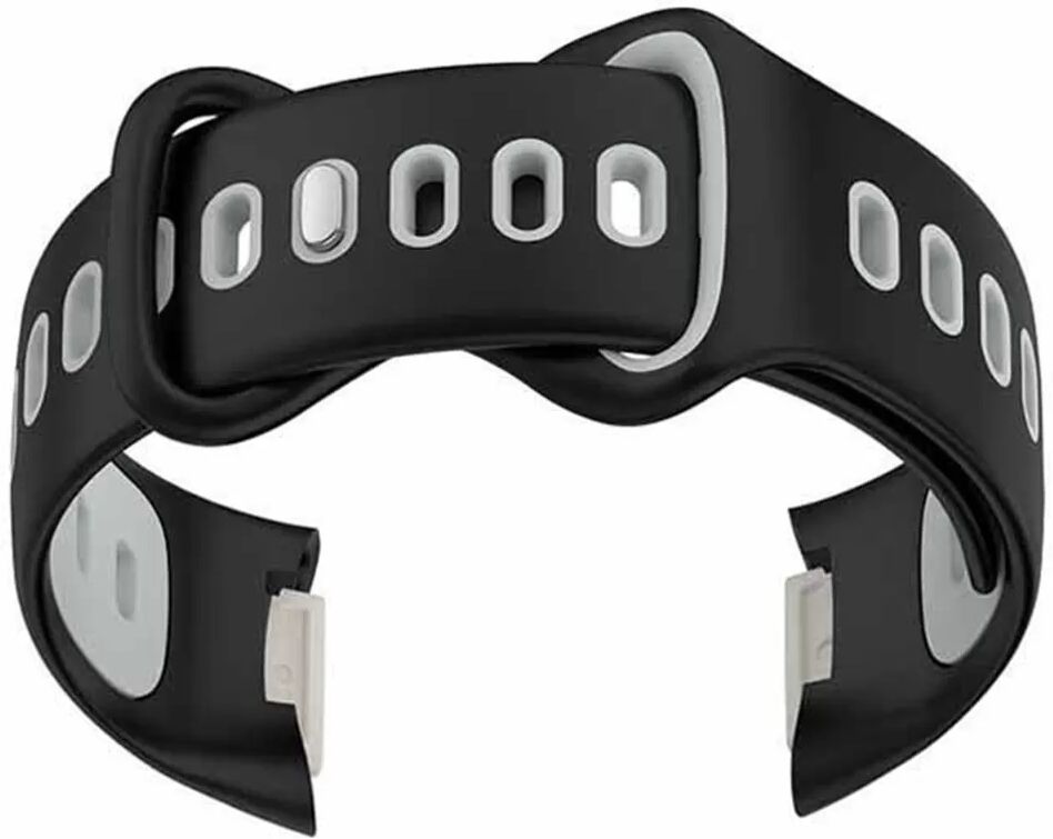 INF Bracelet de Remplacement en Silicone compatible with Fitbit Charge6 et compatible with Fitbit Charge5 – Bracelet Sport Noir + Gris