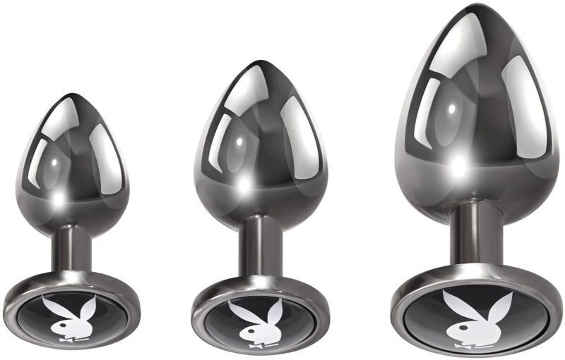 Playboy Toys Pleasure 3 Ways set de plugs anaux 3 pcs