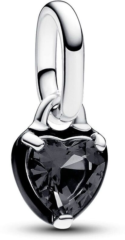 Mini Dangle Pandora Cœur Chakra Noir Pandora Me Femme
