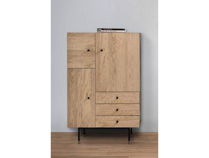 Woodman Highboard Jugend Kommode, Stauraumschrank mit Soft Close Funktion, Breite 90 cm, FSC®