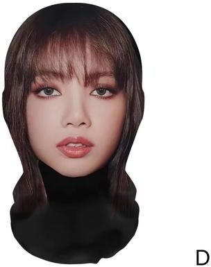 Inspired Finds MeshVision 3D Printed Full Face Elastic Mesh Mask (Unisex Cosplay & Party Balaclava Headwear) lisa