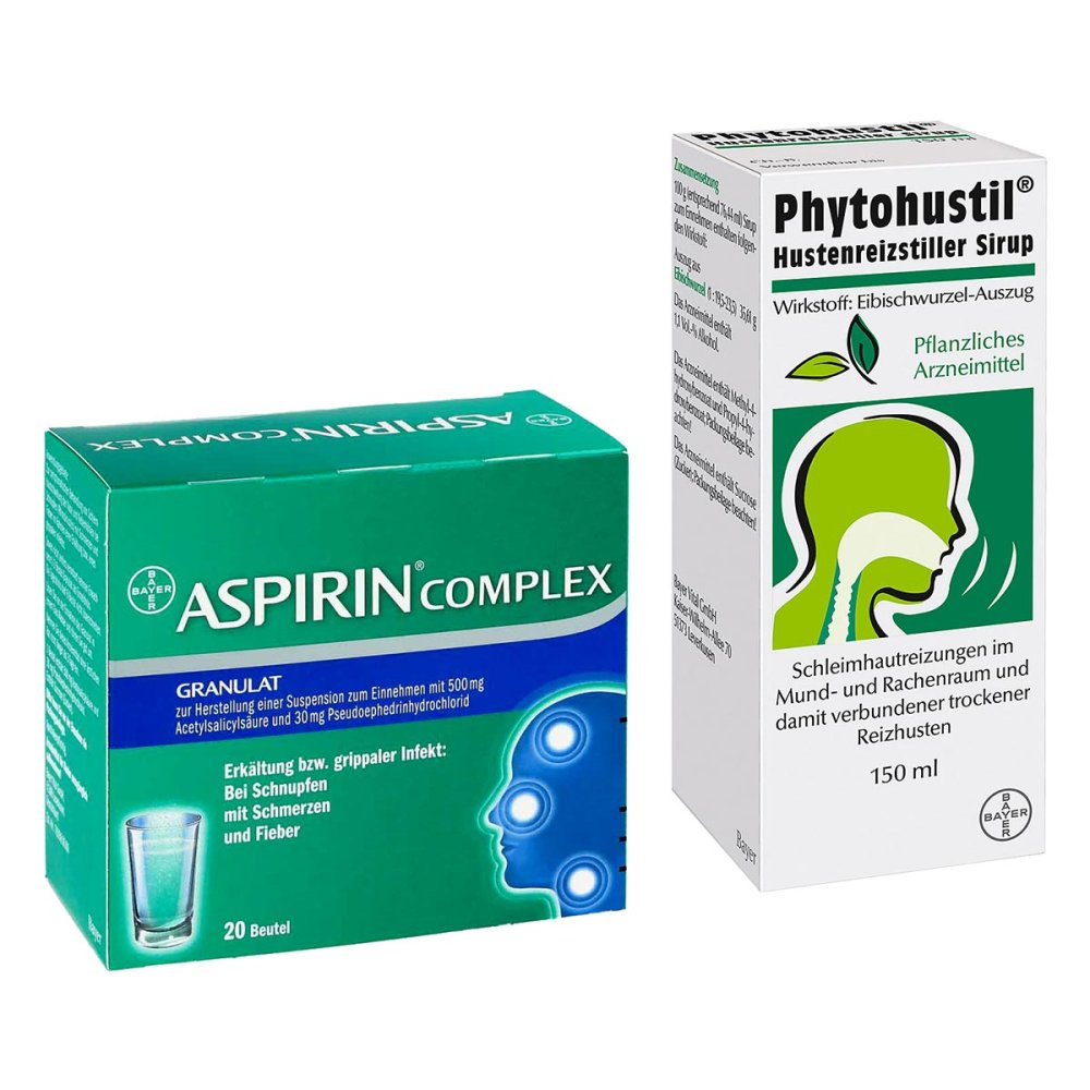 Bayer Vital GmbH Erkältungs-Set: Aspirin Complex + Phytohustill Hustenreizstiller 08102010