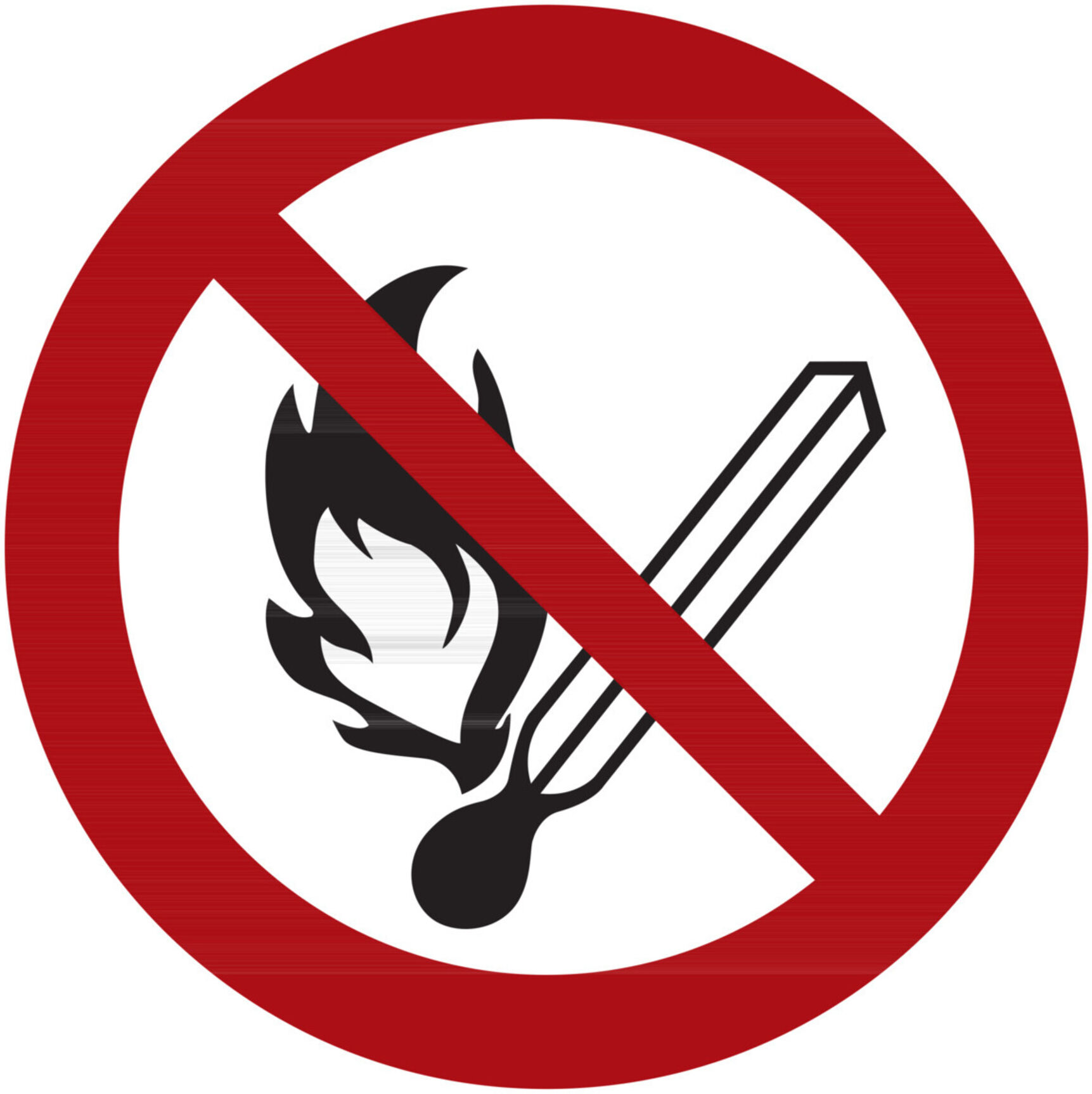 Verbotszeichen Feuer, offenes Licht und Rauchen verboten, Typ: 04300 ; nVent HOFFMAN (F170.08.107)