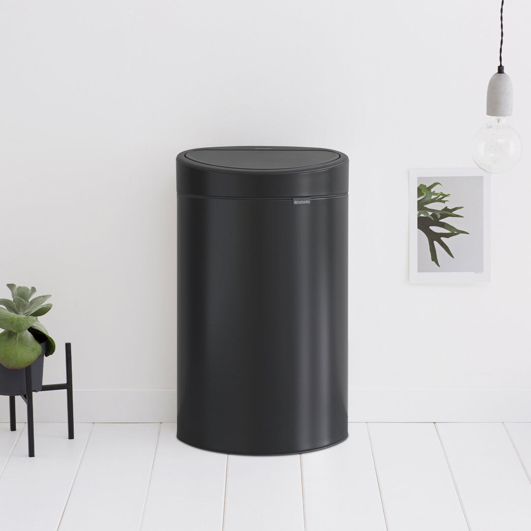 Brabantia Touch Bin New Recycle 40L Matt Black