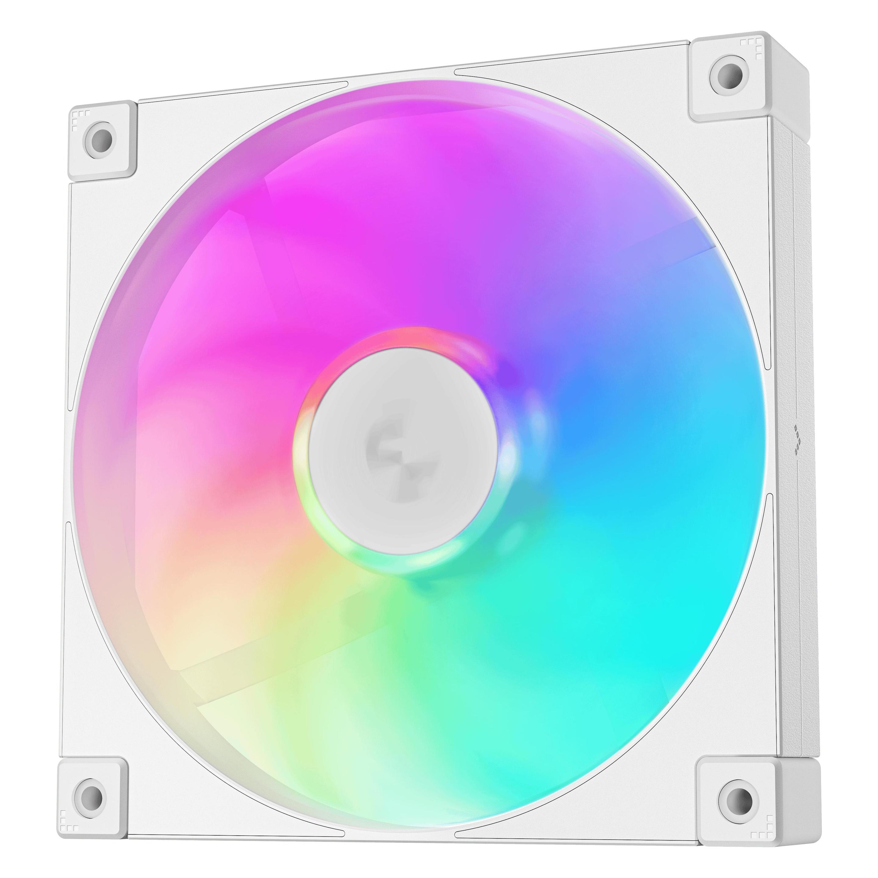 Deepcool FD14 140x140x25 3in1 ARGB wh (140 mm, 3x) (R-FD14-WHAPN3-G)