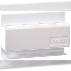 Nobo Stiftehalter eckig magnethaftend für 4 Marker 20mm weiß.