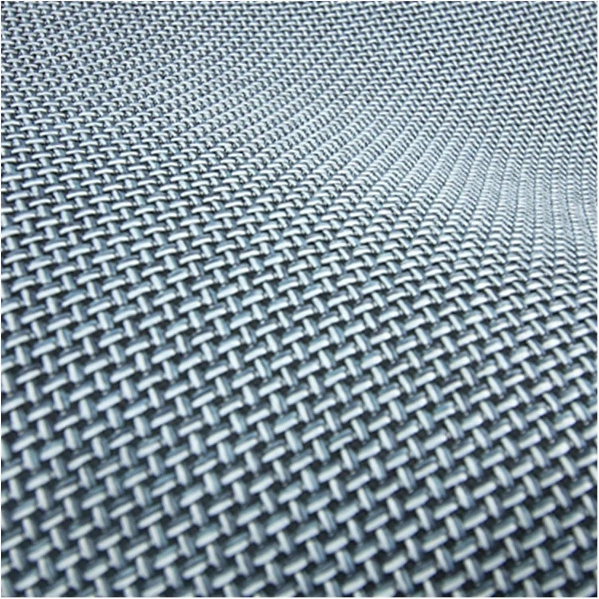Blauwe textiel deurmat met geweven tapijt en antislip onderkant, 130 x 190 cm