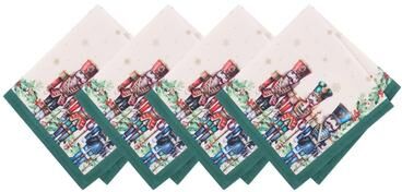 Threadmade Royal Nutcracker Napkins, Set of 4 - 17x17