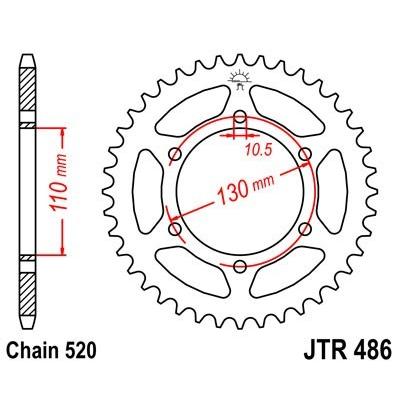 JTSPROCKETS Kettenrad JTR486.38