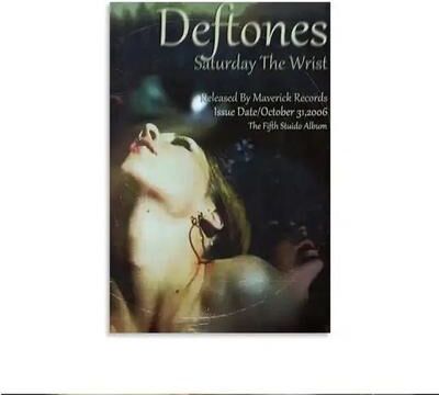 Inspired Finds Deftones Around The Fur Retro Album Canvas Poster For Music Room & Wall Decor 15.75x23.62in No Frame ethereal Gloom