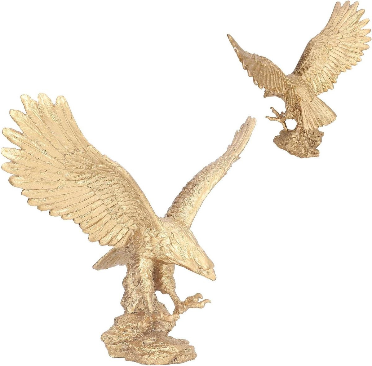 Gouden Adelaar Beeldje van Hars voor Decoratie op een Bureau of Tafel