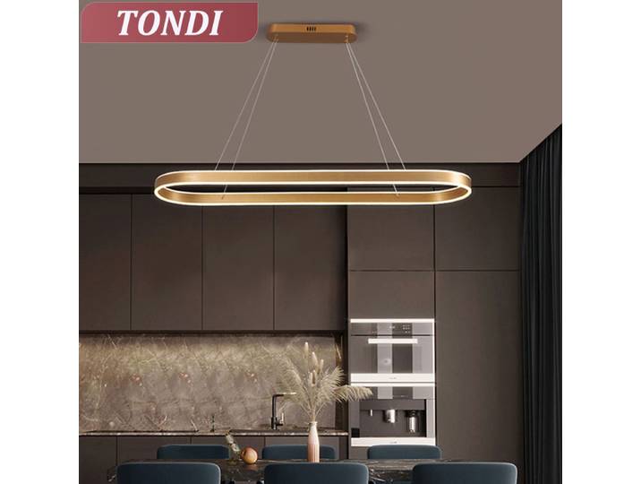 Lustre LED nordique en aluminium pour restaurant, idéal pour cuisine et salle à manger, éclairage suspendu