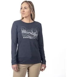 Klim Haven, T-shirt langarm Damen - Dunkelblau - M