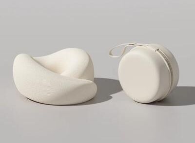 Uplifted Finds Memory Foam Neck Support Pillow Contour U Shape Travel Back Home Use beige