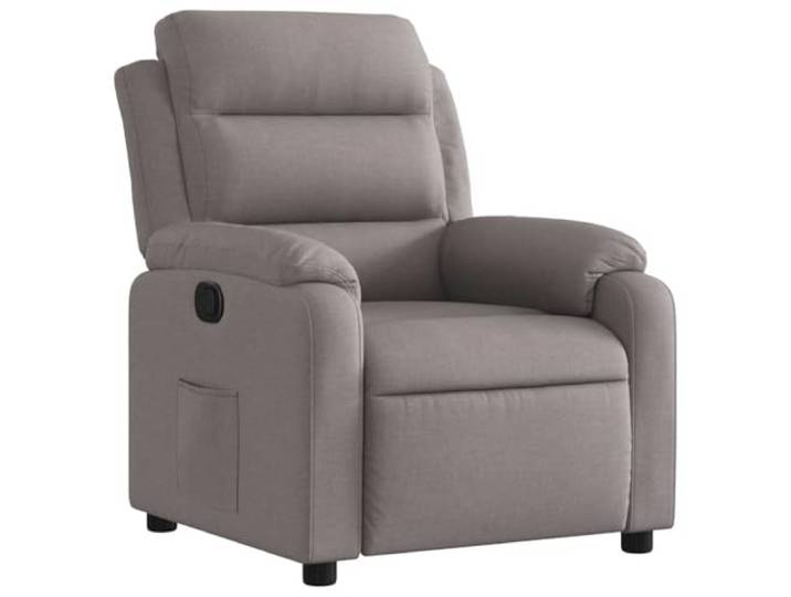 vidaXL Relaxsessel Taupe Stoff