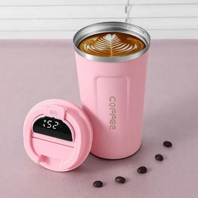 Uplifted Finds Smart Stainless Steel Tumbler With Temperature Display pink 510 Ml