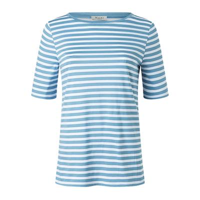 T-Shirt MAERZ MUENCHEN "Maerz Muenchen 124601 T-Shirt Damen Bekleidung", Damen, Gr. 36, blau, 50% Baumwolle, 50% Modal, Shirts T-Shirt