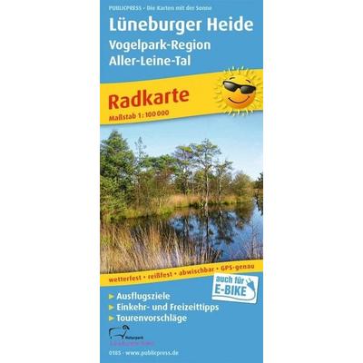 Publicpress Radkarte Lüneburger Heide, Vogelpark-Region, Aller-Leine-Tal 1:100.000, Sonstige von , KOMPASS Freytag & Berndt, 978-3-7473-0185-2