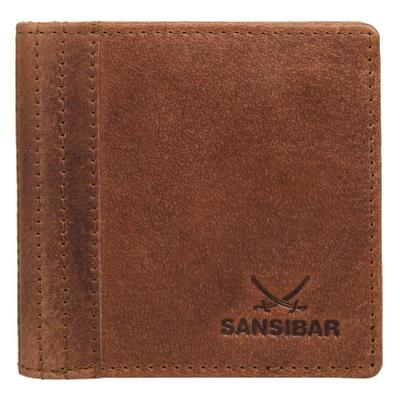Geldbörse SANSIBAR "SANSIBAR Herren, Damen echt Leder", Damen, braun (cognac), Leder, gepflegt, Kleinlederwaren, echt Leder