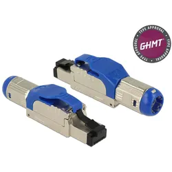 DELOCK RJ45 Stecker feldkonfektionierb. Cat8 Metall