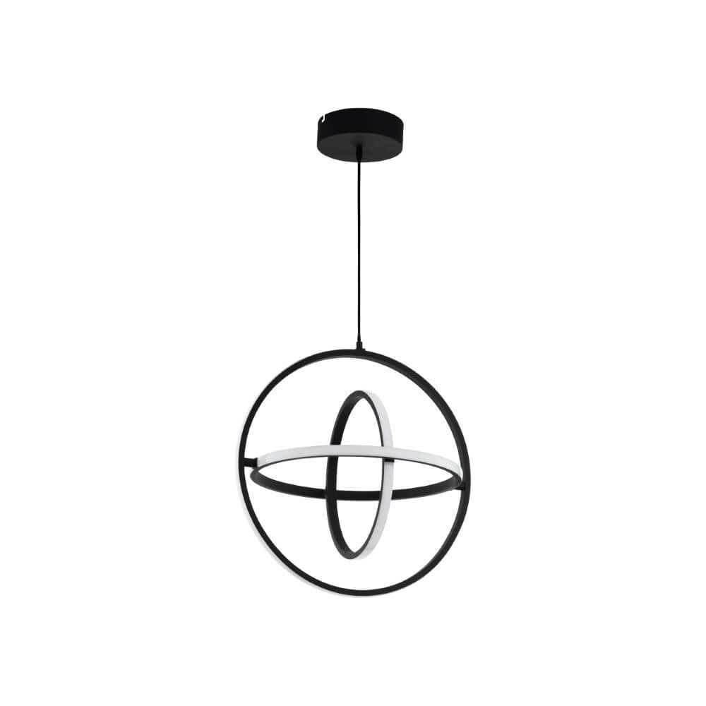 Eglo Retornio Moderne Hanglamp Zwart Aluminium LED Warmwit 3000K Ø 50cm