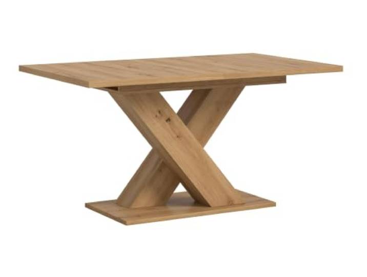 Aileenstore Esstisch Oslo ausziehbar 150-190 cm, X-Fuß, Tischplatte Artisan Eiche/Gestell Artisan Eiche, 150x76x90 cm