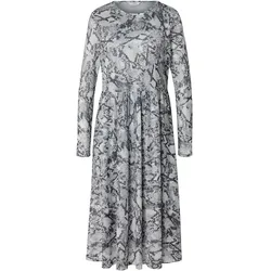 Tchibo - Bedrucktes Mesh-Kleid - Damen - Gr. L - hellgrau/print
