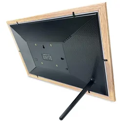 Lippa Frameo Digital Picture Frame 15.6" - Wood (15.60", 1920 x 1080 Pixel), Digitaler Bilderrahmen, Braun