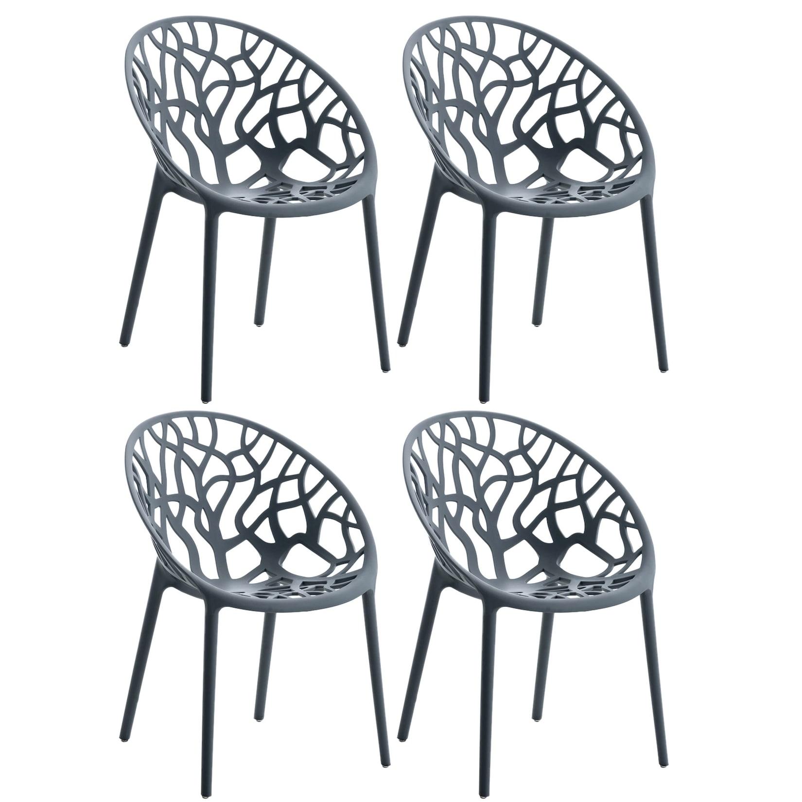 CLP 4er Set Stuhl Hope Farbe: anthrazit
