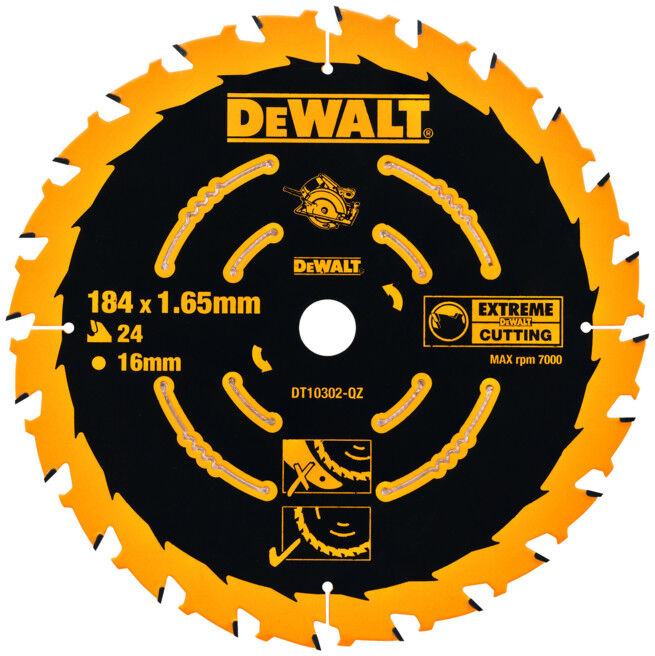 Scie circulaire manuelle à lame circulaire DEWALT 190/30 mm 24WZ DT10304-QZ (DT10304-QZ)