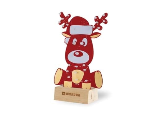 Whadda Voorgemonteerde programmeerkit Rudolph het rendier met XL-printplaat en houder - Educatief STEM-pakket