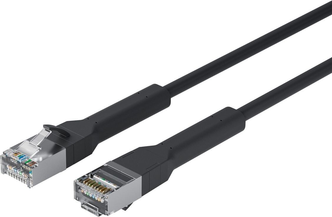 Lanview CAT6A U/FTP LSZH Bendable Booted Patch Cable 3m - Black