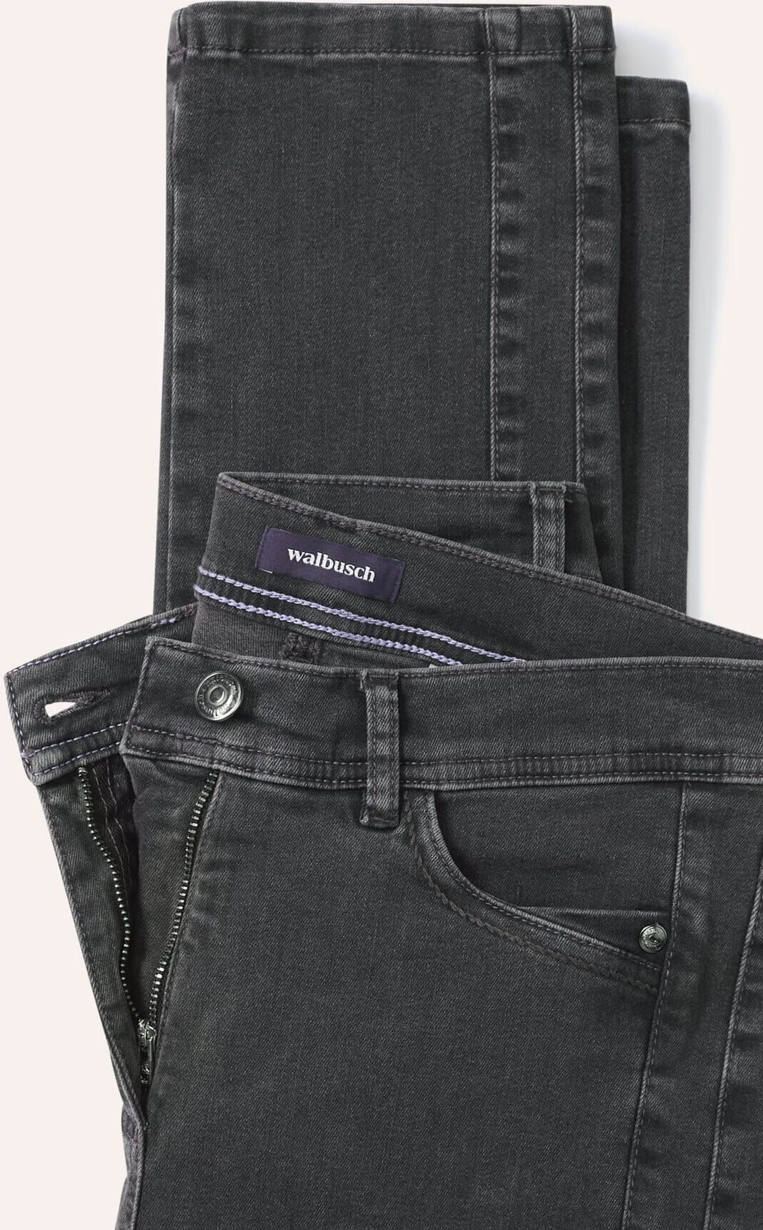 Walbusch Passform-Jeans Slim Fit, Slim Fit#normale Größen#Kurzgrößen#Langgrößen, Farbe Grau, 24, in zwei Passformen hoher Baumwollanteil Damen