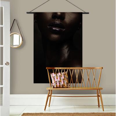 Wandbild ART FOR THE HOME "Elegante Frau", bunt (farbe bild(er): mehrfarbig), B:100cm H:150cm T:2cm Ø:2cm, Polyester, Bilder, Wandteppich XL