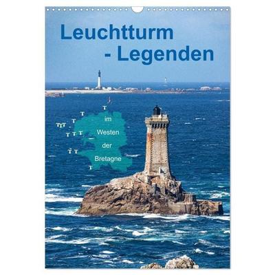 Leuchtturm-Legenden im Westen der Bretagne (Wandkalender 2027 DIN A3 hoch), CALVENDO Monatskalender
